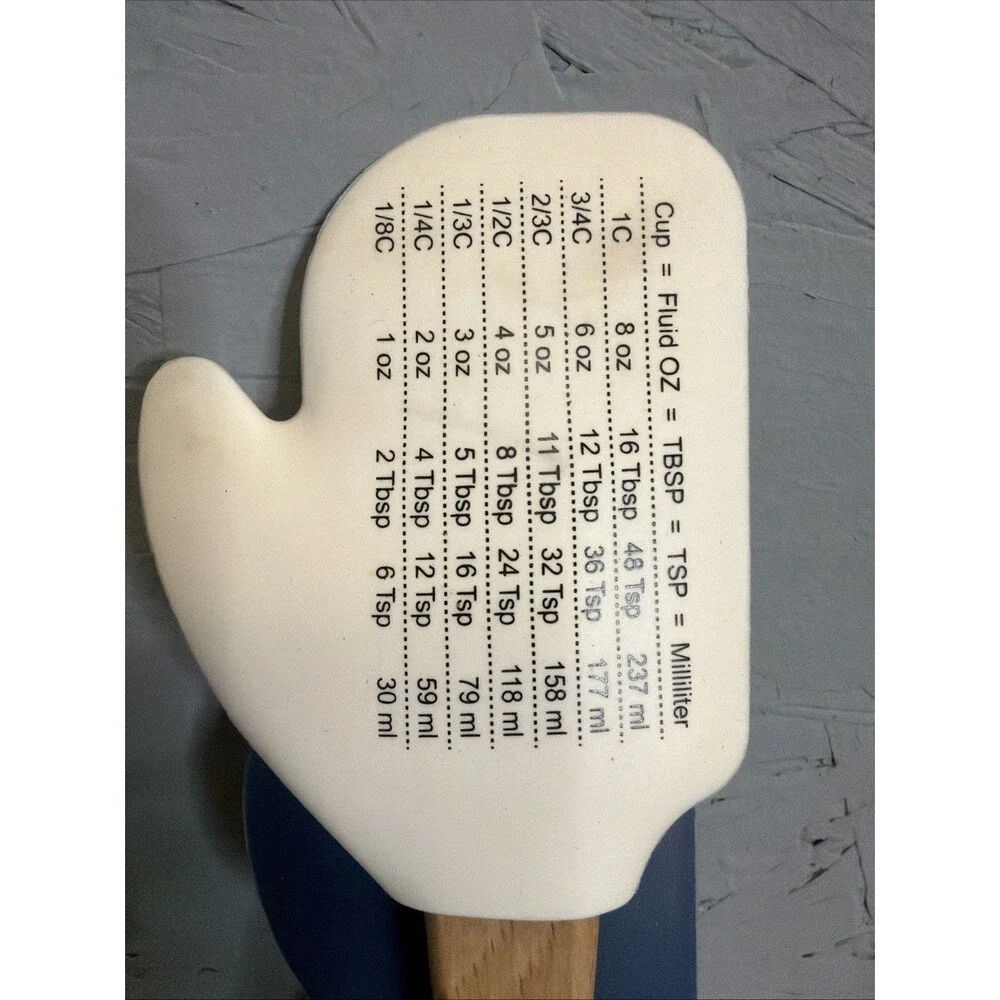 CWC Christmas Holiday Spatulas Silicone Wood Lot Of 3- Gift Set!